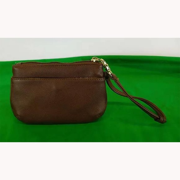 MARC FISHER Brown Leather Wristlet Strap - Picture 2 of 4